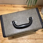 Vintage Tweed Hard Slide Storage Case W  3 Numbered 100-capacity Slide Trays
