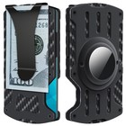 Airtag Wallet Case Carbon Fiber Slim Credit Card Holder Air Tag Cover Money Clip