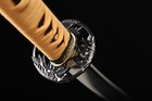 T10 Clay Tempered Japanese Samurai Katana Sword Real Hamon Full Tang Razor Sharp