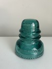 Vintage Hemingray No 40 Aqua Deep Blue Made In Usa Glass Insulator No Flaws 
