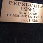 Rare Vintage Pepsi-cola 1991 New Logo Commemorative Pin Set 025 500