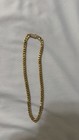 Gold Cuban Link Chain Necklace With Box Clasp