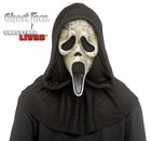 Ghostface Scream Deluxe Aged Mask Sparkle Hood  Fun World In Stock Free Shipping