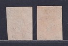 South Australia Scott 6-7 Used 1856-57 2d Red Victoria Imperfs 2 Shades Scv  145