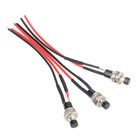 3 Pack Mini Push Button Pre-wired Momentary N o Off-on Switch Plug 12v 5amp Spst