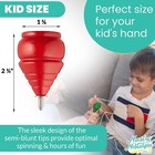 Authentic Spinning Tops Classic Wooden Trompos  set Of 3 