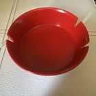 Vintage Enjoy Coca Cola Red Plastic Cigarette Ashtray Made In Usa