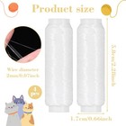 Molain 4 Pcs Fishing Bait Elastic Thread  0 2mm 250m 820ft Per Roll  White