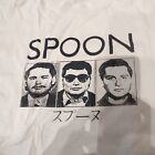 Rare Original Spoon Vintage Early Tour T-shirt White Size Large Band Shirt