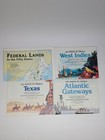 National Geographic Maps Lot 24 Making Of America Canada World Vintage 1980s 90s