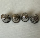 Vintage Sterling Silver Thimbles  Set Of 4  925