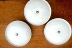 Vintage Mcm Ufo Light Fixture Lot Of 3 By Atlas Space Age Atomic Set