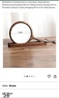 Wooden Handheld Mirror With Base
