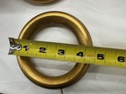 3 Inch Gold Rings For Wood Pole Window Drapes - Pack Of 10