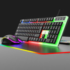 Wired Gaming Keyboard And Mouse Kit Backlit Mechanical For Computer Pc Laptop