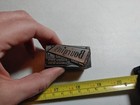 Vintage Letterpress Printing Block Bourgin s Virginia Minnesota Advertising