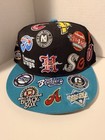 Negro League Team Collage Fitted Hat Cap Size 7 1 4 Black  Blue Headgear Classic