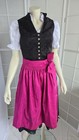 Apple Of My Eye Midi Dirndl Size 34 - 4 Piece With 2 Aprons   Lace Skirt New