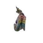 Vintage Y2k Resin Unicorn Pegasus Figurine Pearlized Rainbow Wings