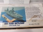 Viking Models 1 350 Uss Texas Battleship 1944 Pacific Tour Kit  Vk-1001 Incomplt