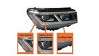    2020 2021 2022 2023 Volkswagen Atlas Oem Headlight Passenger Side Drl Defective