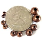 Copper Smooth Round Spacer Beads Seamless 3mm 4mm 5mm 6mm 7mm Jewelry Supplies