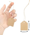 500pcs Price Tags With String Attached  1 4x1 8 In Kraft Paper Hangtags  Price D