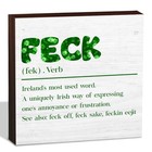 St  Patricks Day Farmhouse Decorative Signs Plaques Lucky Irish Wooden Box 