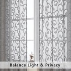 Furman Sheer Curtains 84 Inches Long For Bedroom Living Room 2 Panels Set  Li   