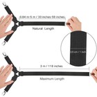 Fitted Sheet Straps  2pcs Bed Corner Grippers  Sheet Suspenders  Black