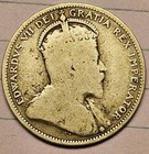 1910 Canada 25 Cents Silver Coin  km  11 