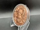 1 Troy Oz  999 Fine Copper Koala High Relief Round Floral Wildlife Bullion
