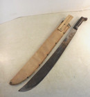 Vtg Legitimus Collins Wwii Usn Mk-2 Machete 1944 W canvas Scabbard