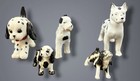 Vintage Porcelain Dog Figurines Lot 5 Germany Japan Hagen Renaker Miniatures
