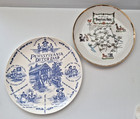 Euc Vintage Lot Of 2 Pennsylvania Dutch Country Souvenir Plates  1950s   1960s 