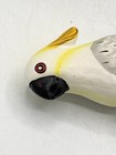 Vintage Hand Painted Wood Cockatoo Parrot Clip On Bird Figure Christmas Tree 7 