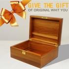Wooden Box Decorative Large Acacia Wooden Storage Box With Hinged Lid And Loc   