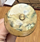 Old  Antique Old Brass Electrified Celluloid Doll House Floor Lamp Light Nice   