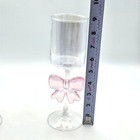 Set Of 2 Petal   Pearl Pink Bow Cocktail Glasses  Anthropologie