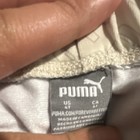 Puma Girls Athletic Mesh Shorts White Size 4t Polyester Drawstring Elastic