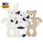 Unisex Infant Rattle Toy  Nursery Sensory Animal Plush Made With 100  Organic Co