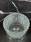 Vintage Indiana Glass Fairy Lamp Diamond Point Glass Tealight Holder 2 Pc Clear