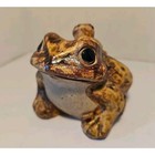 Vtg 1930 s Shigaraki Ware Japan Frog Toad   Baby Realistic 3 75  Tall Brown