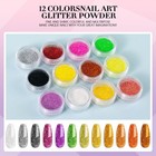 Acrylic Nail Kit For Beginners With Everything Professional  12 Glitter    