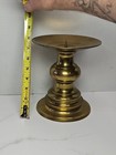 Vintage Large Brass Candle Holder For Large Candles 