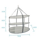 3-tier Folded Mesh Clothes Hanging Dryer Sweater Drying Rack Dryer Sweater Dryin