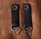 Pair Of Vintage Leather Camera Strap Lugs Great Shape