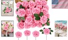 60pcs Real Touch Pink Artificial Roses - Forever Lasting Wedding   Party Decor
