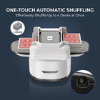 Automatic Card Shuffler 1-4 Deck Rechargeable Usb-c Portable Abs For Poker