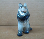 Vintage Porcelain Standing Collie Dog Figurine  japan 